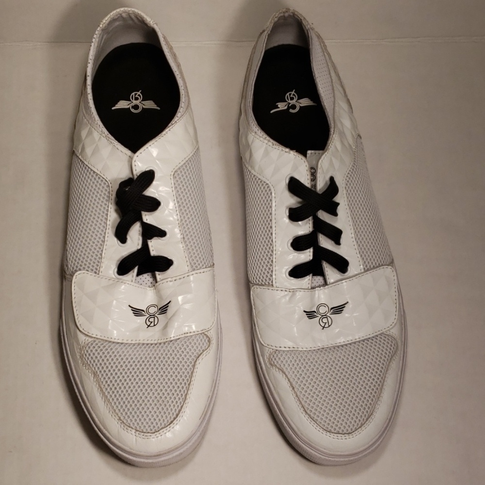 mens white creative recreation trainers
